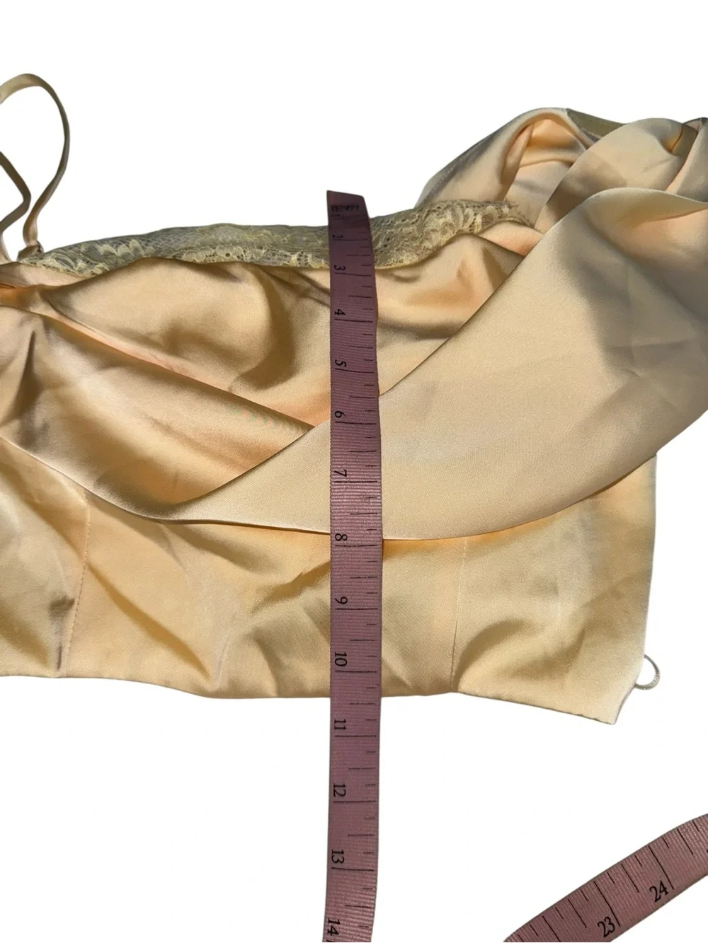 Petal & Pup Yellow Marylin Cold Shoulder Crop Top Medium - Picture 5 of 7